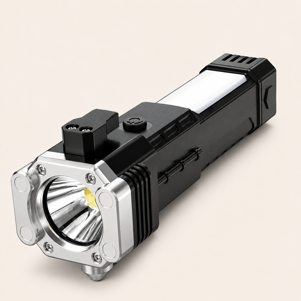 8-in-1 Rechargeable LED Torch Flashlight