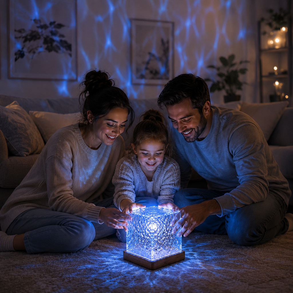Aurora Wave Ambient Crystal Lamp