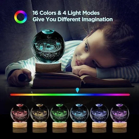 Luxury Crystal Globe Night Lamp