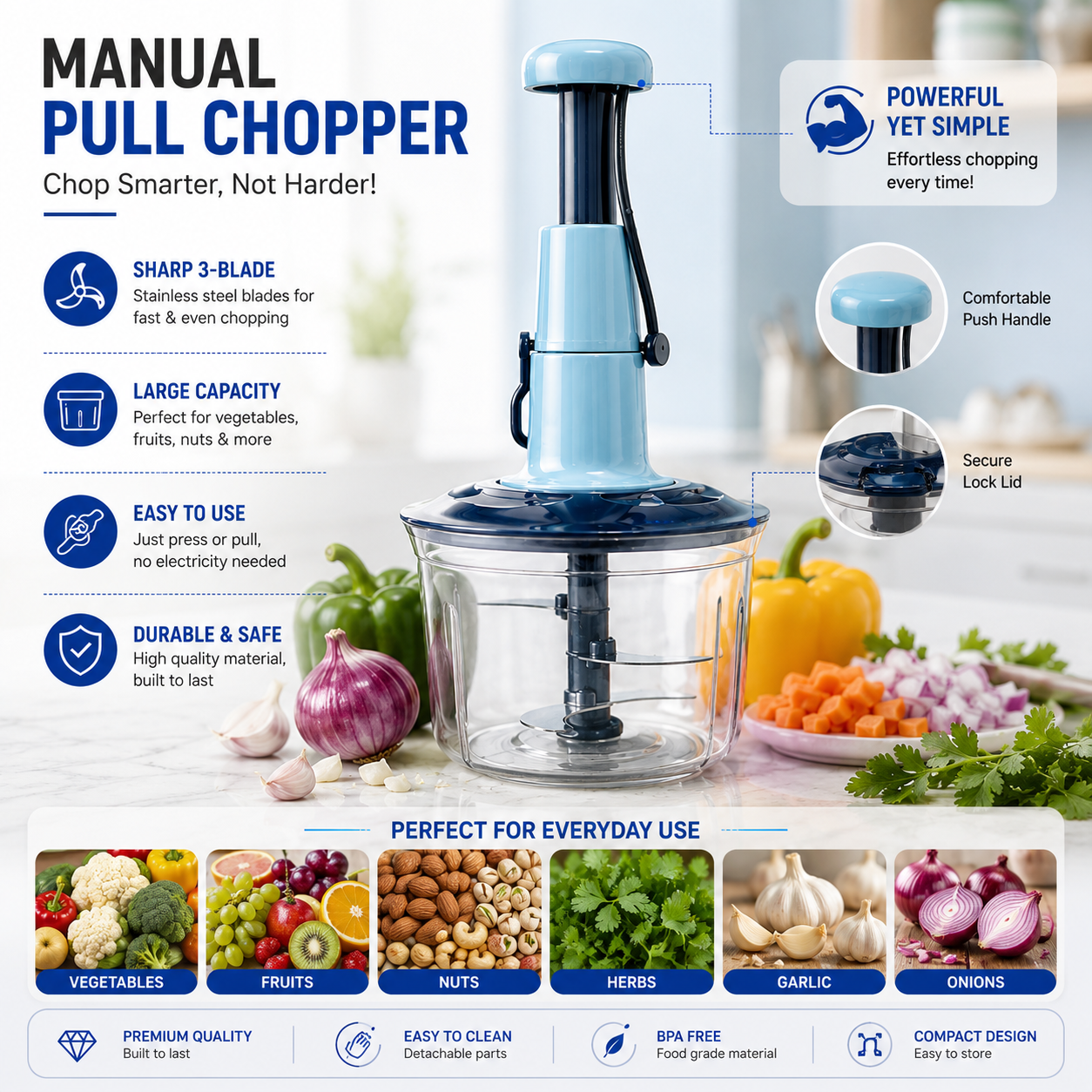 Multi Functional Kitchen Chopper