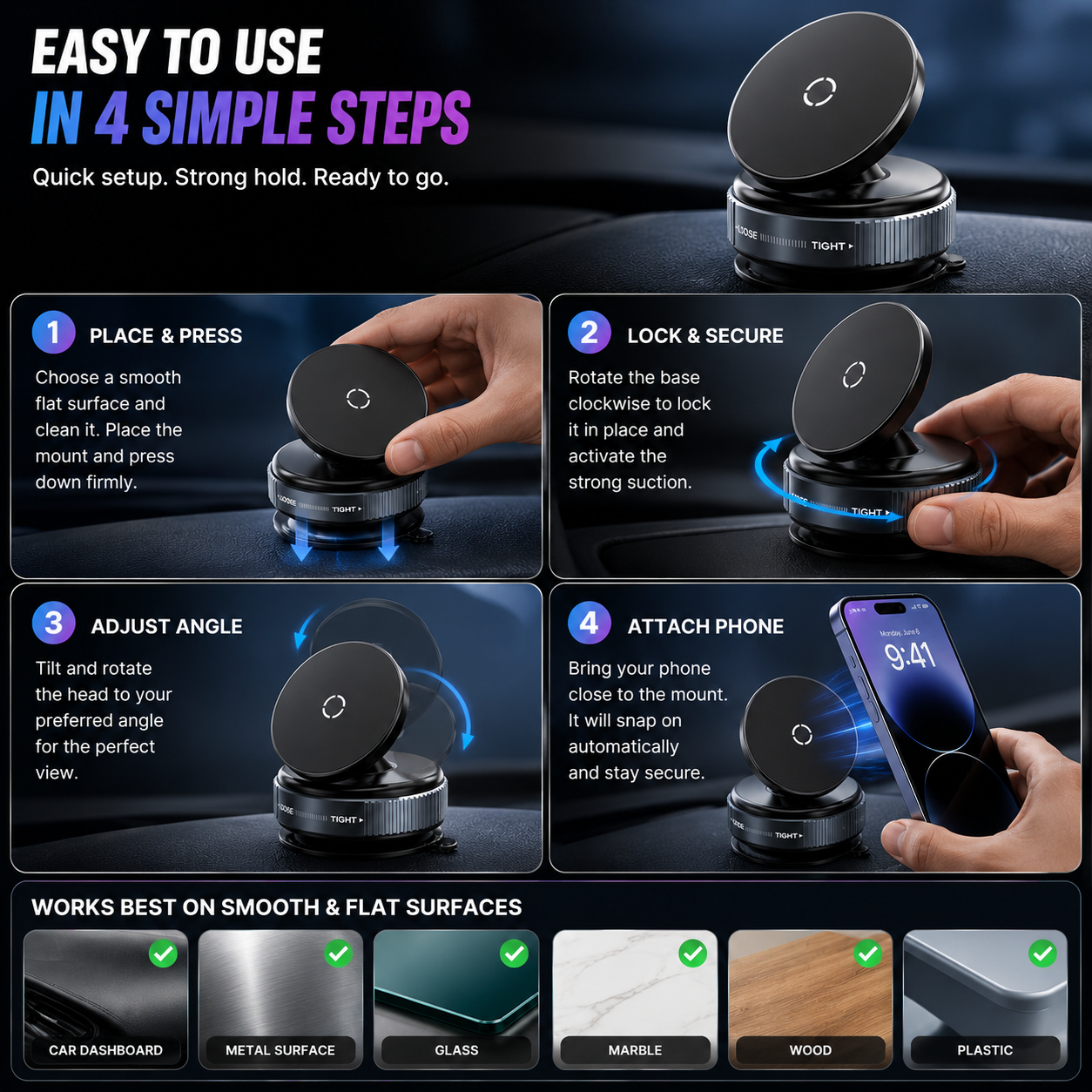 Premium Magnetic Phone Holder