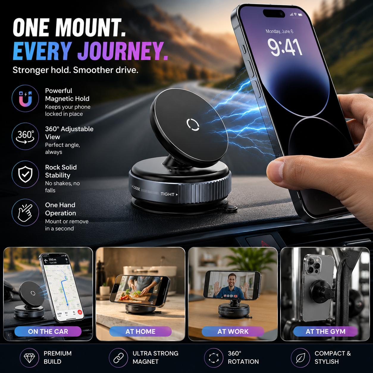 Premium Magnetic Phone Holder