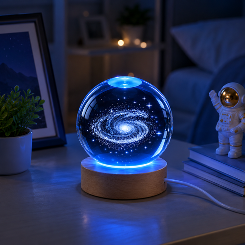 Luxury Crystal Globe Night Lamp